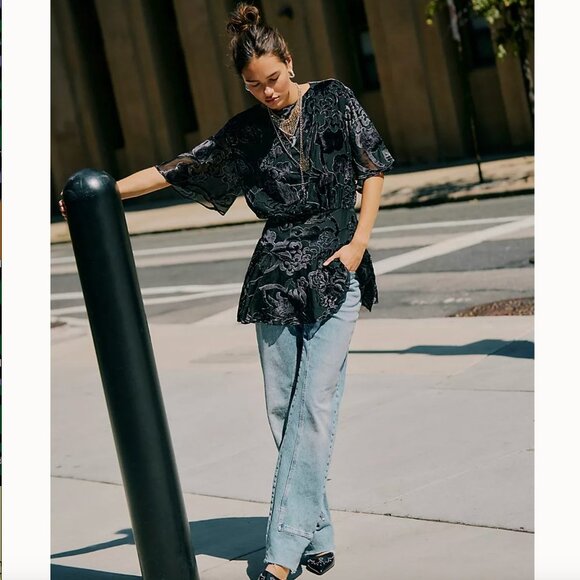 Free People Dresses & Skirts - NWT Free People Manuka Burnout Velvet Mini Dress